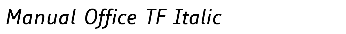 Manual Office TF Italic